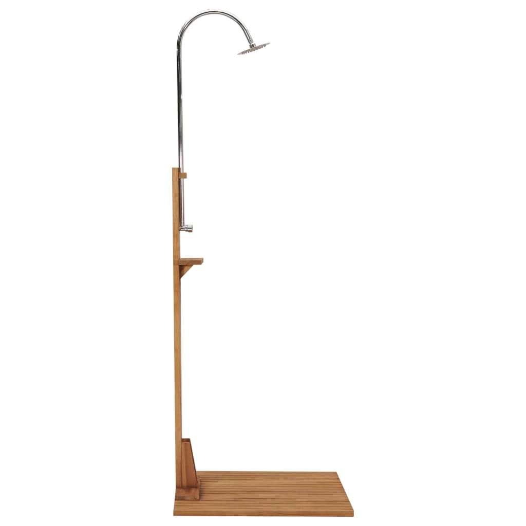 vidaXL Gartendusche 75x75x210 cm Massivholz Teak