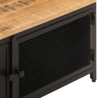 vidaXL Couchtisch 90x50x37 cm Raues Mango-Massivholz