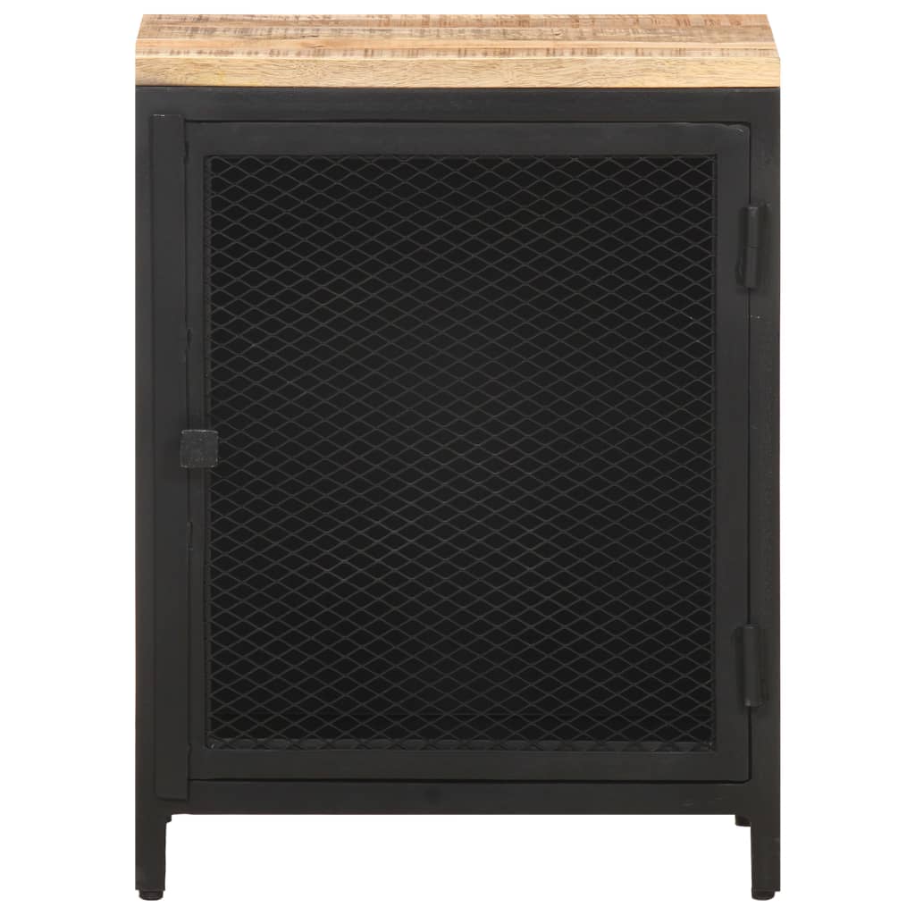 vidaXL Nachttisch 40x30x53 cm Raues Mango-Massivholz