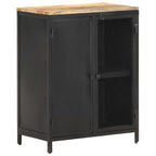 vidaXL Sideboard 60x35x78 cm Raues Mango-Massivholz