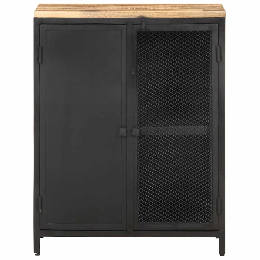 vidaXL Sideboard 60x35x78 cm Raues Mango-Massivholz