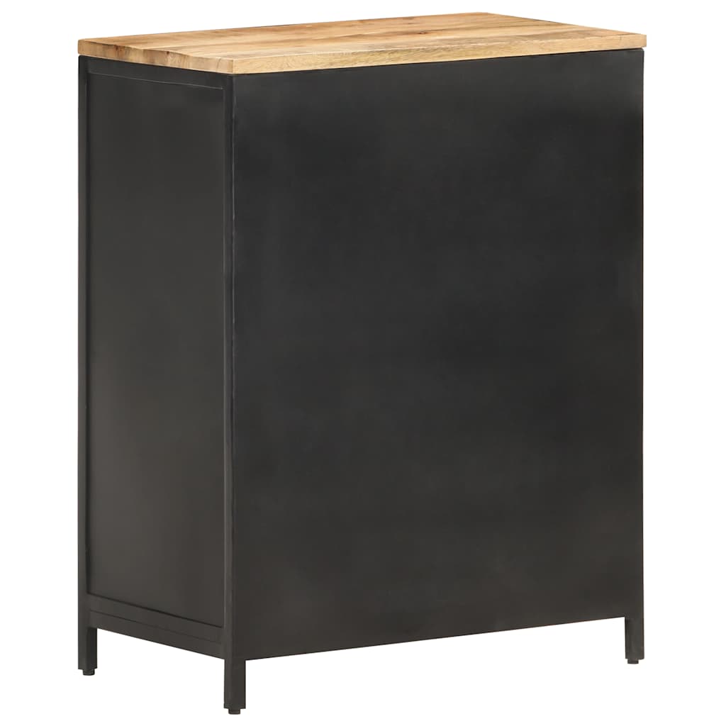 vidaXL Sideboard 60x35x78 cm Raues Mango-Massivholz