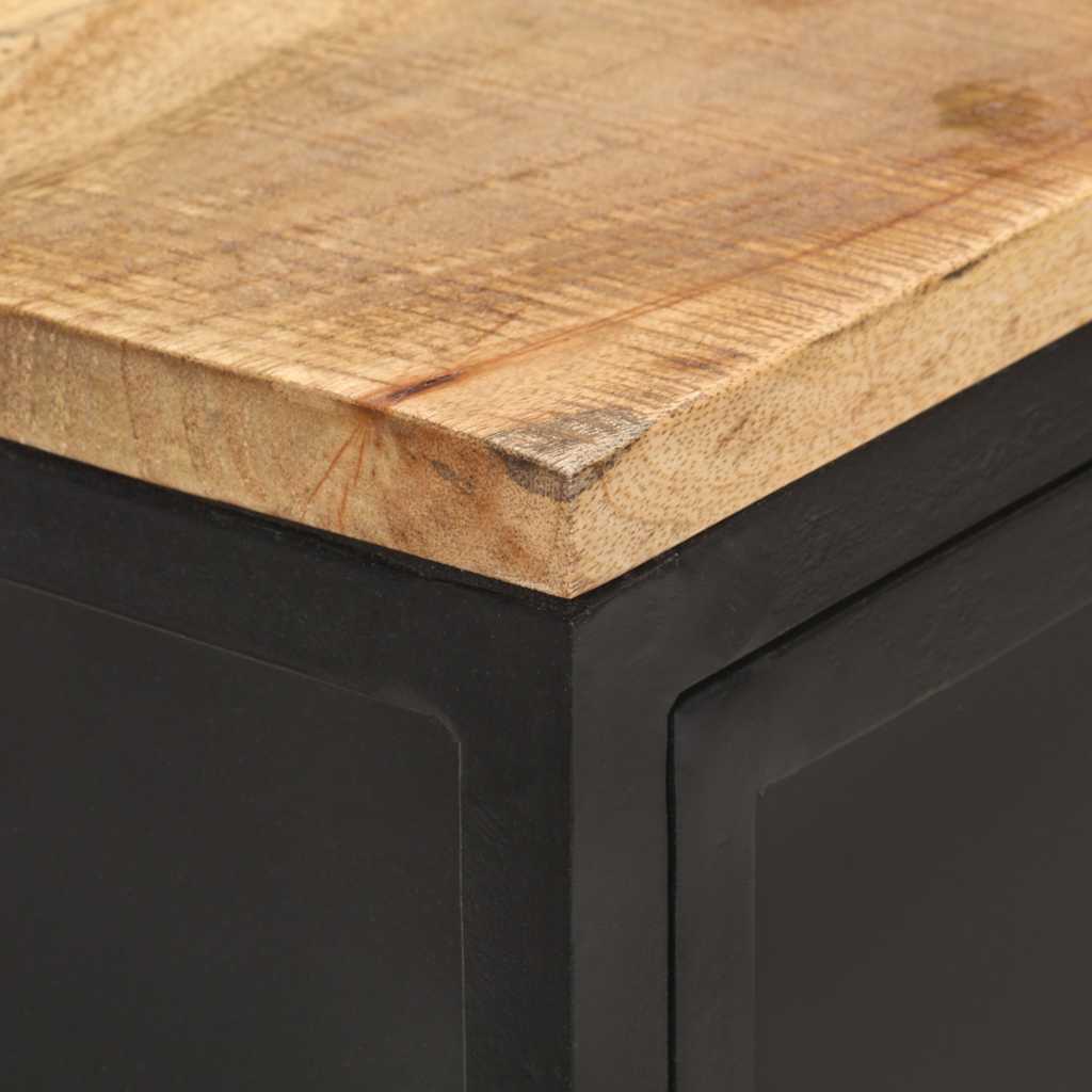 vidaXL Sideboard 60x35x78 cm Raues Mango-Massivholz