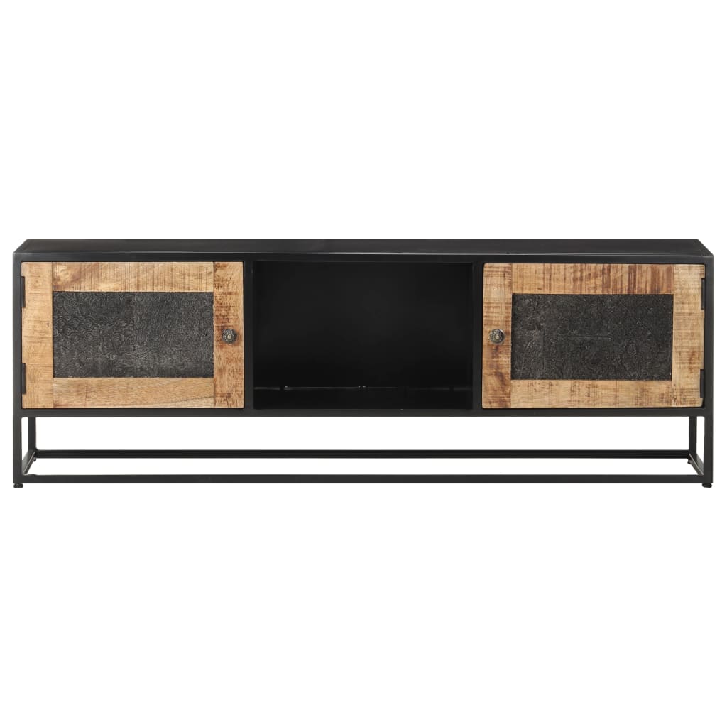 vidaXL TV-Schrank 120x30x40 cm Raues Mangoholz
