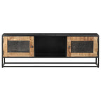 vidaXL TV-Schrank 120x30x40 cm Raues Mangoholz