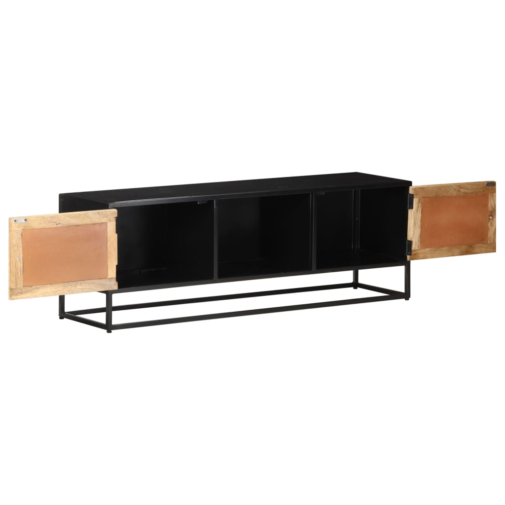 vidaXL TV-Schrank 120x30x40 cm Raues Mangoholz