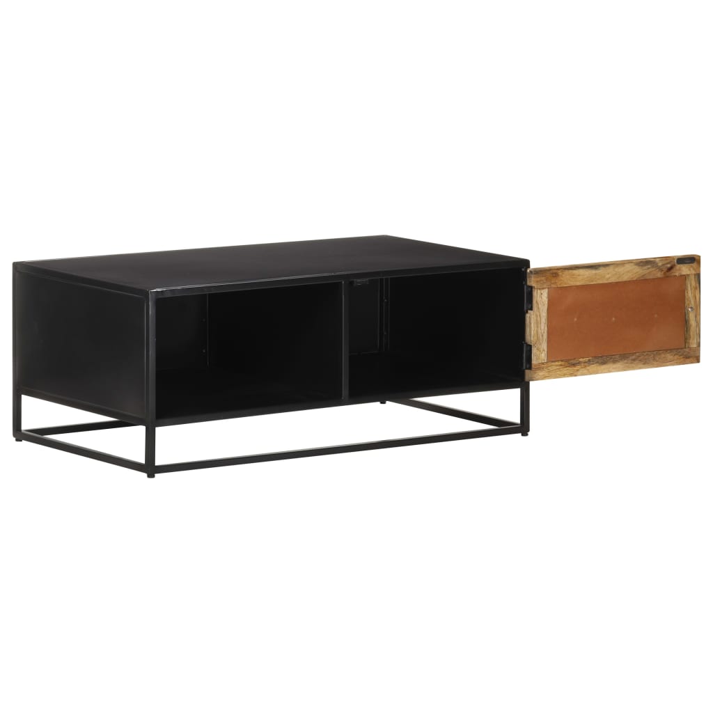 vidaXL Couchtisch 90x50x35 cm Raues Mangoholz