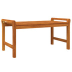 vidaXL 2-tlg. Garten-Lounge-Set mit Dunkelgrauen Kissen Massivholz