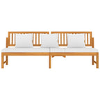 vidaxL Tagesbett mit Cremeweißen Kissen 200x60x75 cm Massivholz Akazie