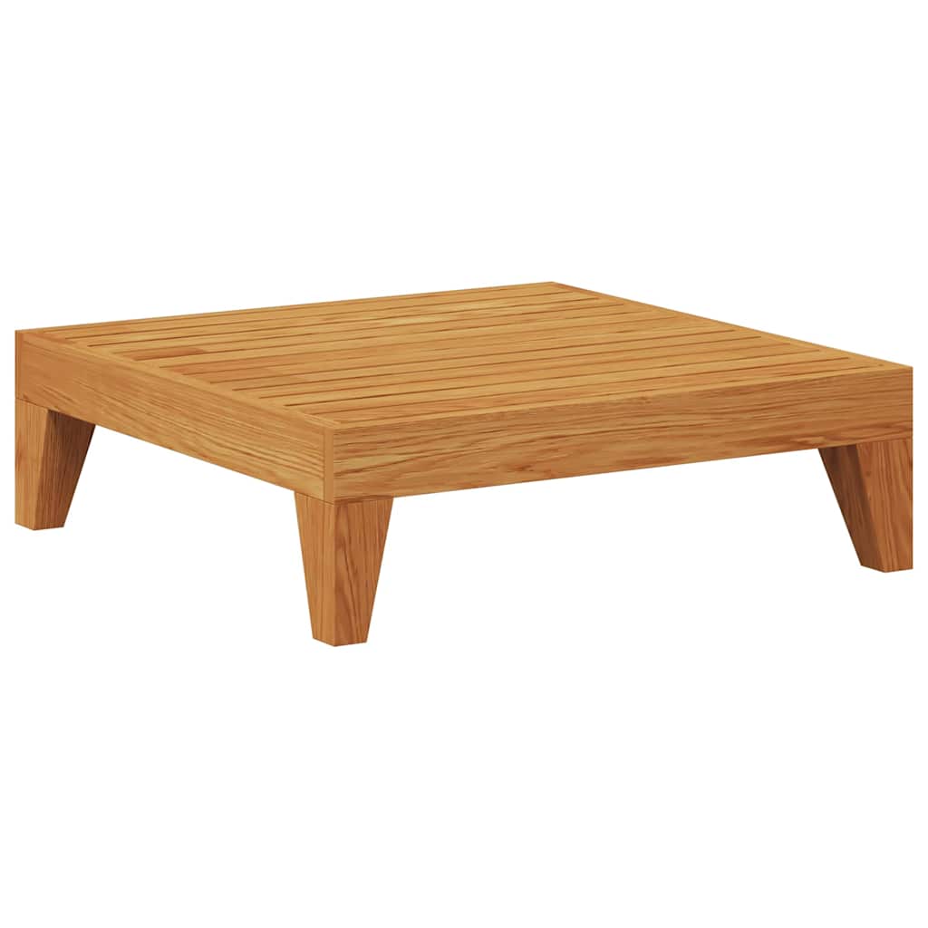 vidaXL Modular-Fußhocker mit Cremeweißen Kissen Akazie Massivholz