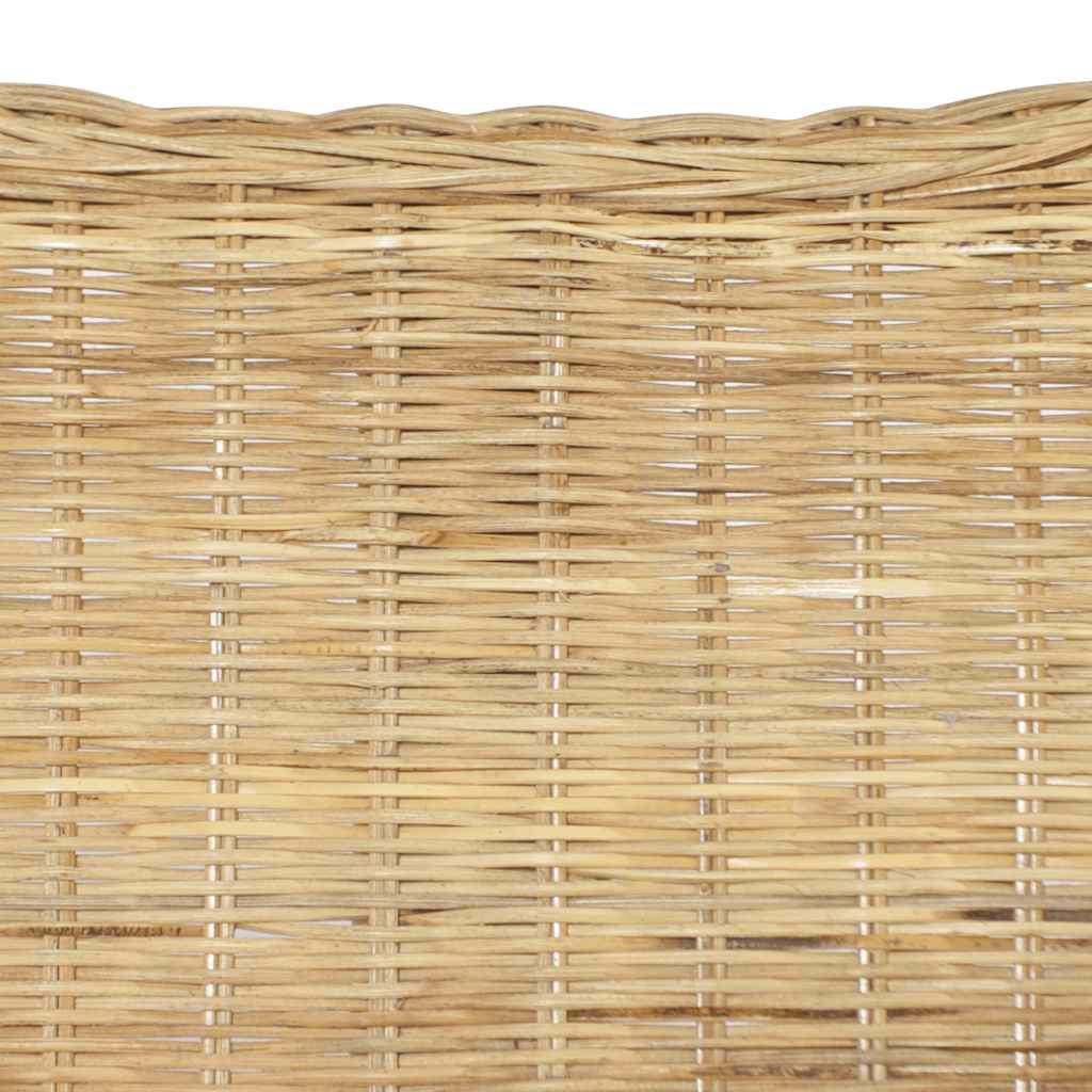 vidaXL 2-Sitzer-Sofa Natürliches Rattan und Leinen