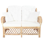 vidaXL 2-Sitzer-Sofa Rattan
