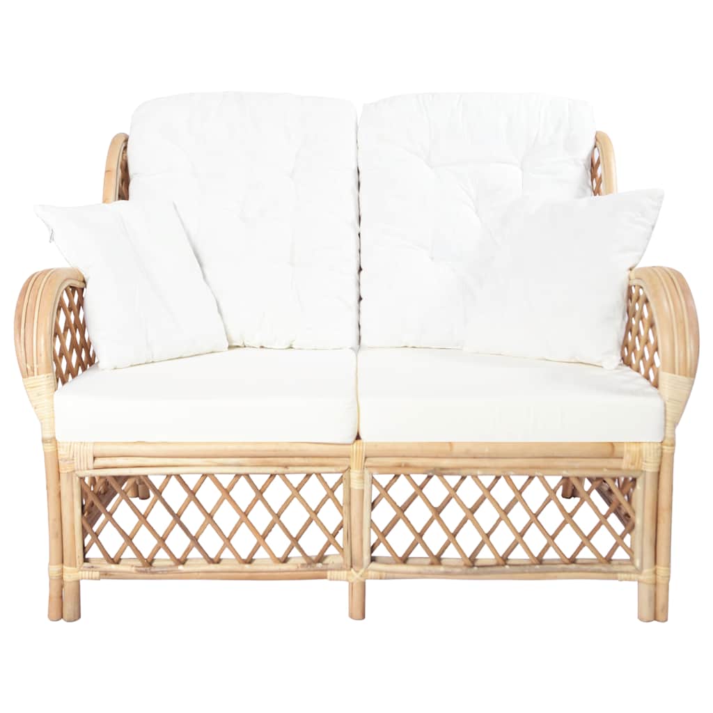 vidaXL 2-Sitzer-Sofa Rattan