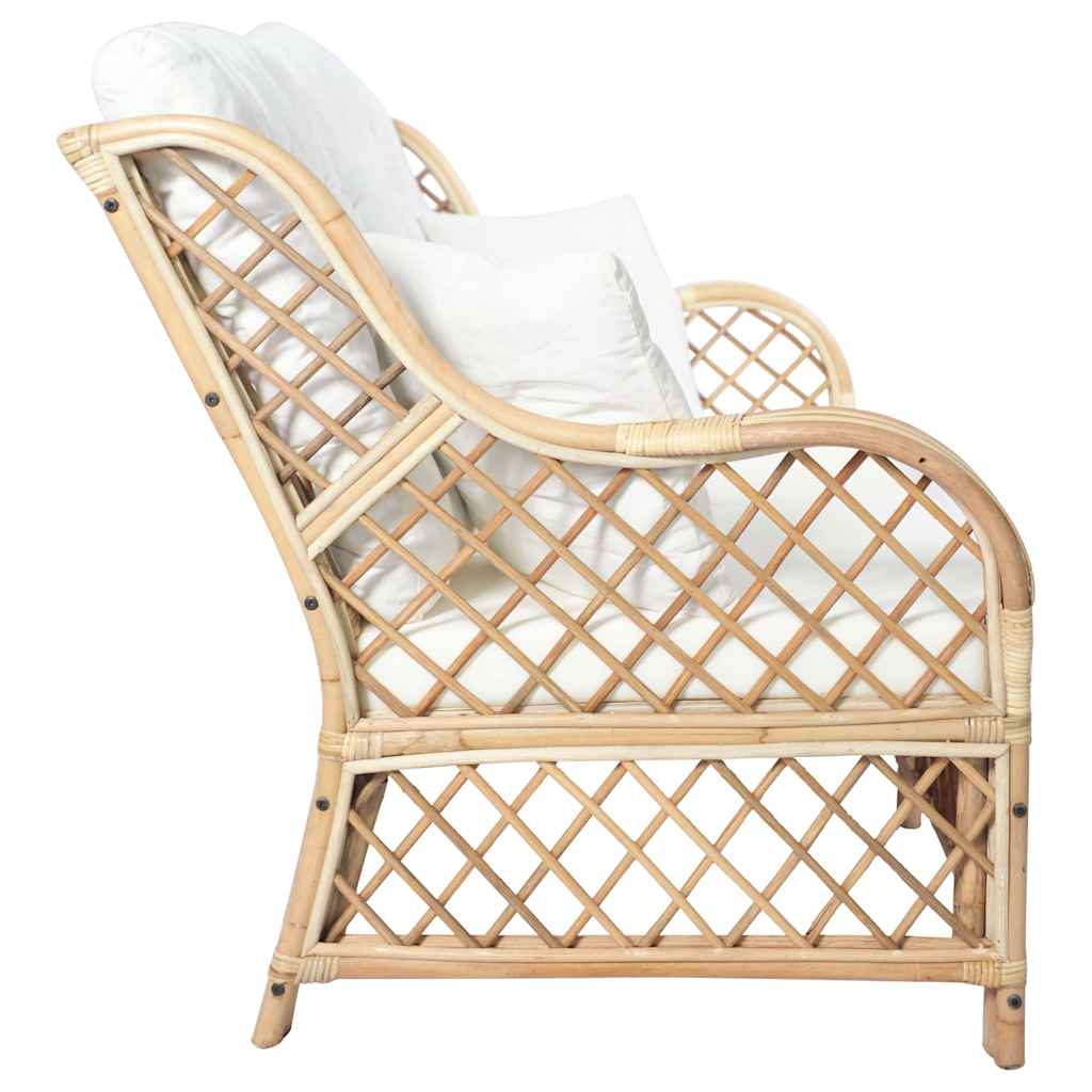 vidaXL 2-Sitzer-Sofa Rattan