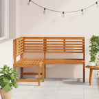 vidaXL Garten-Eckbank 140 cm Massivholz Akazie