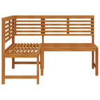 vidaXL Garten-Eckbank 140 cm Massivholz Akazie