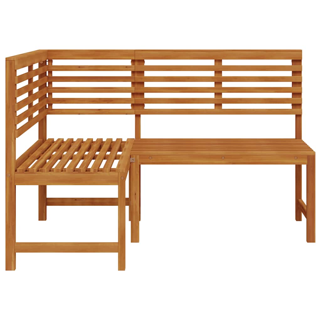 vidaXL Garten-Eckbank 140 cm Massivholz Akazie