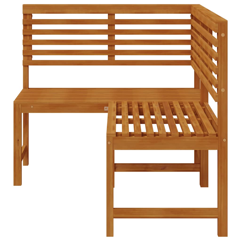 vidaXL Garten-Eckbank 140 cm Massivholz Akazie