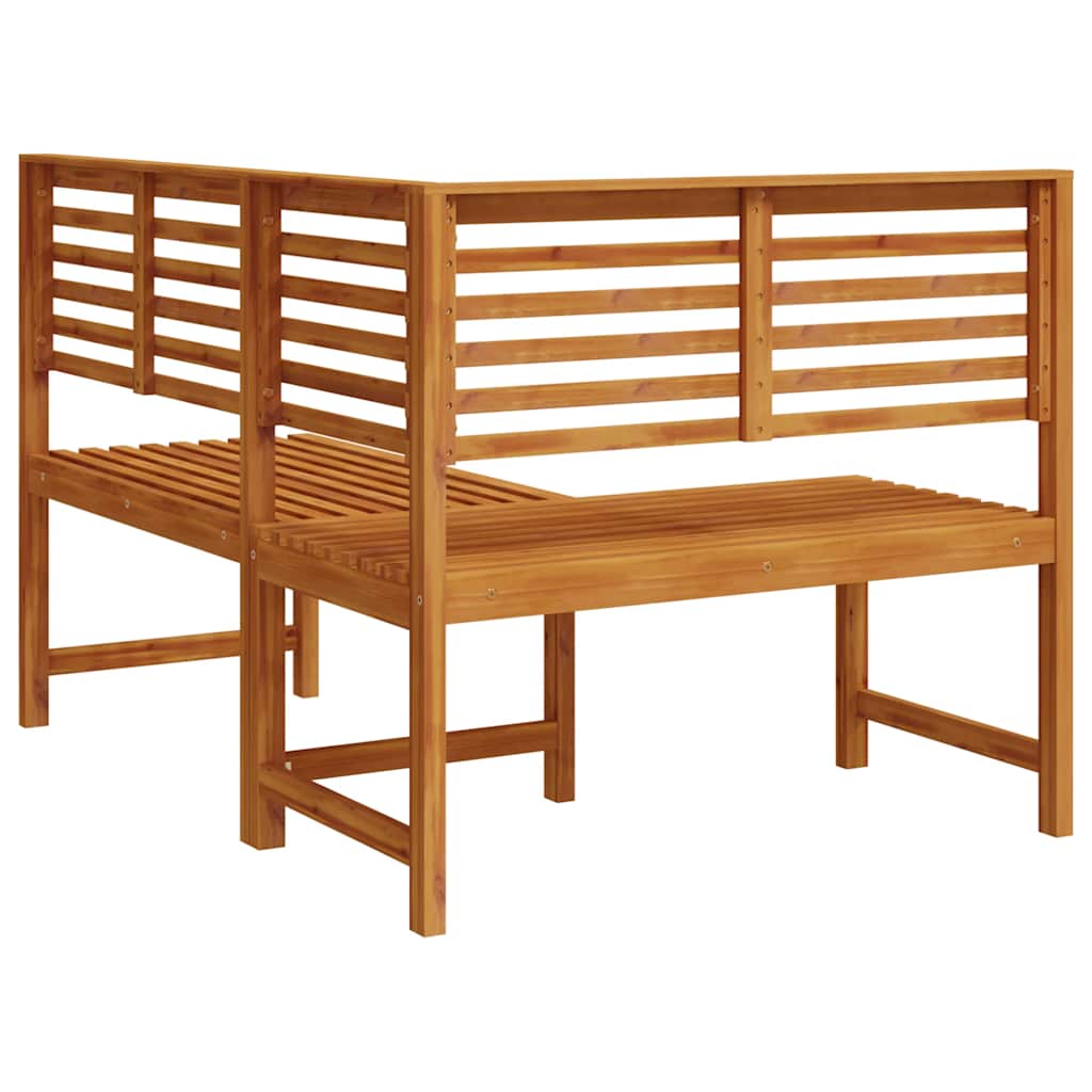 vidaXL Garten-Eckbank 140 cm Massivholz Akazie