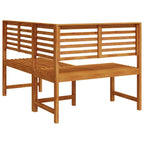 vidaXL Garten-Eckbank 140 cm Massivholz Akazie
