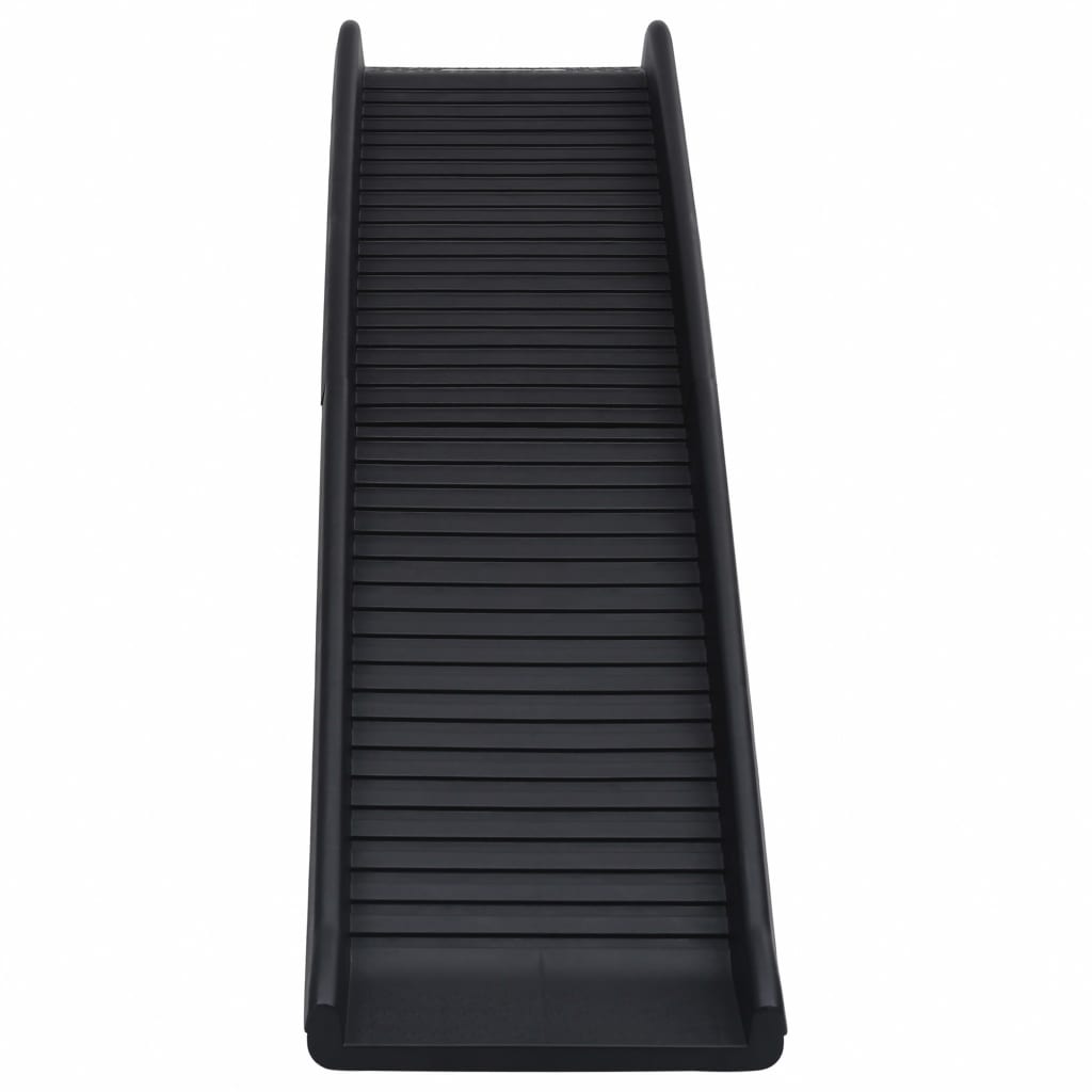 vidaXL Hunderampe Klappbar Schwarz 155,5x40x15,5 cm