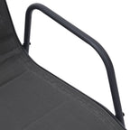 vidaXL Stapelbare Gartenstühle 6 Stk. Stahl und Textiline Anthrazit