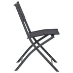 vidaXL Klappbare Gartenstühle 2 Stk. Stahl und Textilene