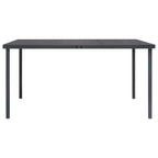 vidaXL Outdoor-Esstisch Anthrazit 150x90x74 cm Stahl