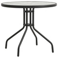 vidaXL Bistrotisch Anthrazit Ø80x71 cm Stahl