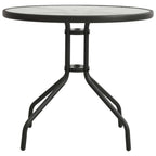 vidaXL Bistrotisch Anthrazit Ø80x71 cm Stahl