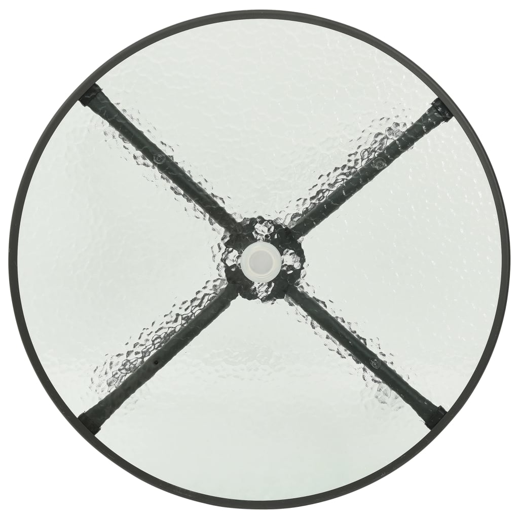 vidaXL Bistrotisch Anthrazit Ø80x71 cm Stahl