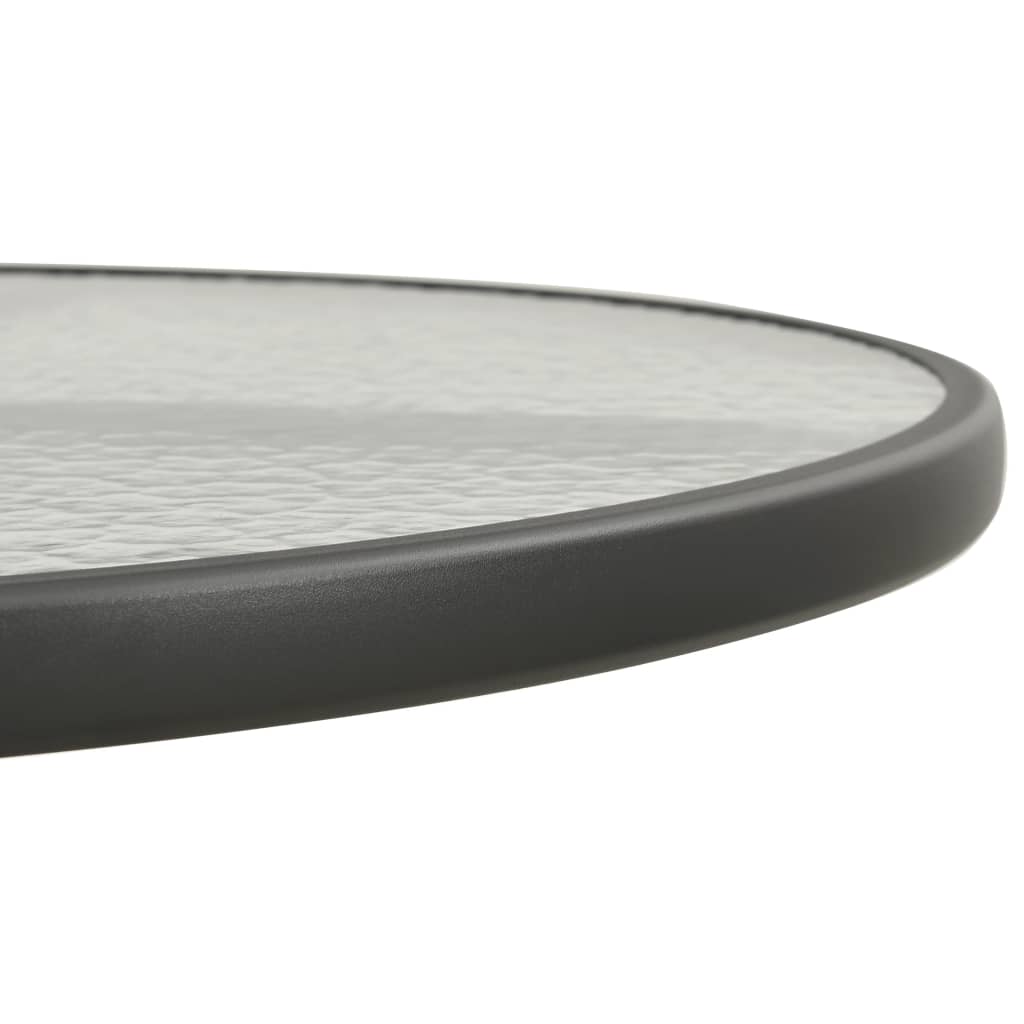 vidaXL Bistrotisch Anthrazit Ø80x71 cm Stahl