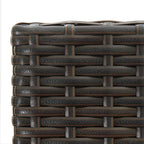 vidaXL Barhocker 2 Stk. Braun Poly Rattan