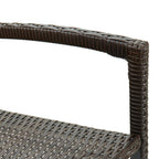 vidaXL Barhocker 4 Stk. Braun Poly Rattan
