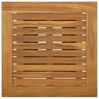 vidaXL Bartisch Schwarz 60x60x110 cm Poly Rattan und Massivholz Akazie