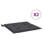 vidaXL Gartenstuhl-Kissen 2 Stk. Anthrazit 40x40x3 cm Oxford-Gewebe