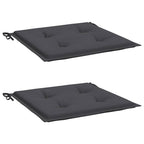 vidaXL Gartenstuhl-Kissen 2 Stk. Anthrazit 40x40x3 cm Oxford-Gewebe