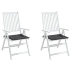 vidaXL Gartenstuhl-Kissen 2 Stk. Anthrazit 40x40x3 cm Oxford-Gewebe
