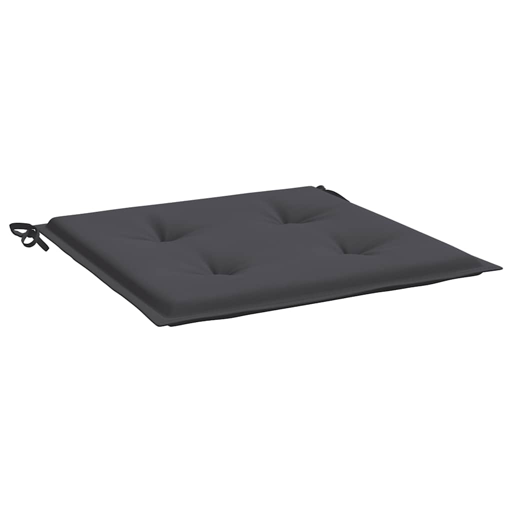 vidaXL Gartenstuhl-Kissen 2 Stk. Anthrazit 40x40x3 cm Oxford-Gewebe