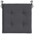 vidaXL Gartenstuhl-Kissen 2 Stk. Anthrazit 40x40x3 cm Oxford-Gewebe