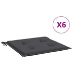 vidaXL Gartenstuhl-Kissen 6 Stk. Anthrazit 40x40x3 cm Oxford-Gewebe