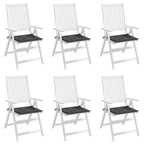vidaXL Gartenstuhl-Kissen 6 Stk. Anthrazit 40x40x3 cm Oxford-Gewebe