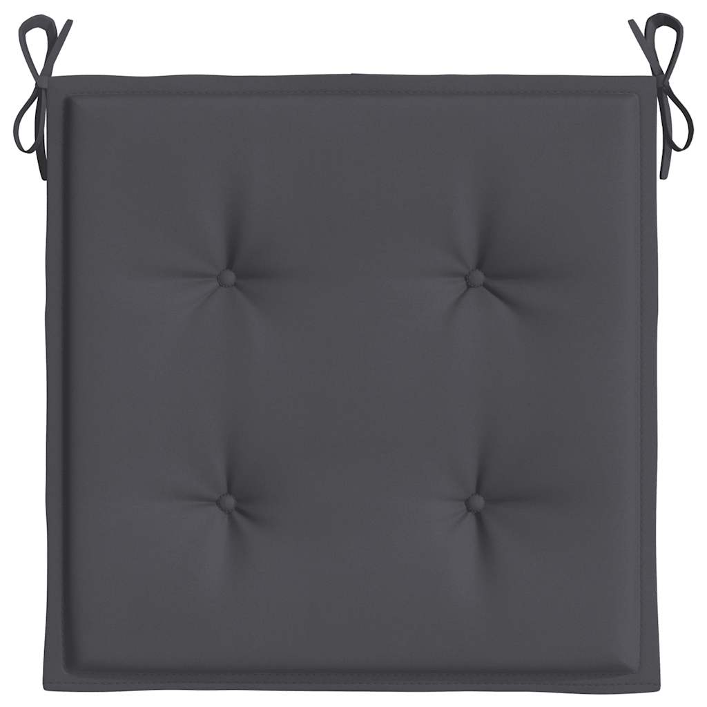 vidaXL Gartenstuhl-Kissen 6 Stk. Anthrazit 40x40x3 cm Oxford-Gewebe