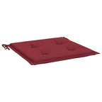 vidaXL Gartenstuhl-Kissen 4 Stk. Weinrot 40x40x3 cm Oxford-Gewebe