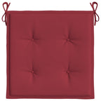 vidaXL Gartenstuhl-Kissen 4 Stk. Weinrot 40x40x3 cm Oxford-Gewebe