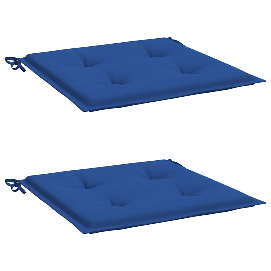 vidaXL Gartenstuhl-Kissen 2 Stk. Königsblau 40x40x4 cm Oxford-Gewebe