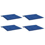 vidaXL Gartenstuhl-Kissen 4 Stk. Königsblau 40x40x4 cm Oxford-Gewebe