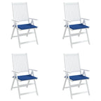 vidaXL Gartenstuhl-Kissen 4 Stk. Königsblau 40x40x4 cm Oxford-Gewebe