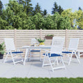 vidaXL Gartenstuhl-Kissen 4 Stk. Königsblau 40x40x4 cm Oxford-Gewebe
