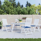 vidaXL Gartenstuhl-Kissen 4 Stk. Königsblau 40x40x4 cm Oxford-Gewebe